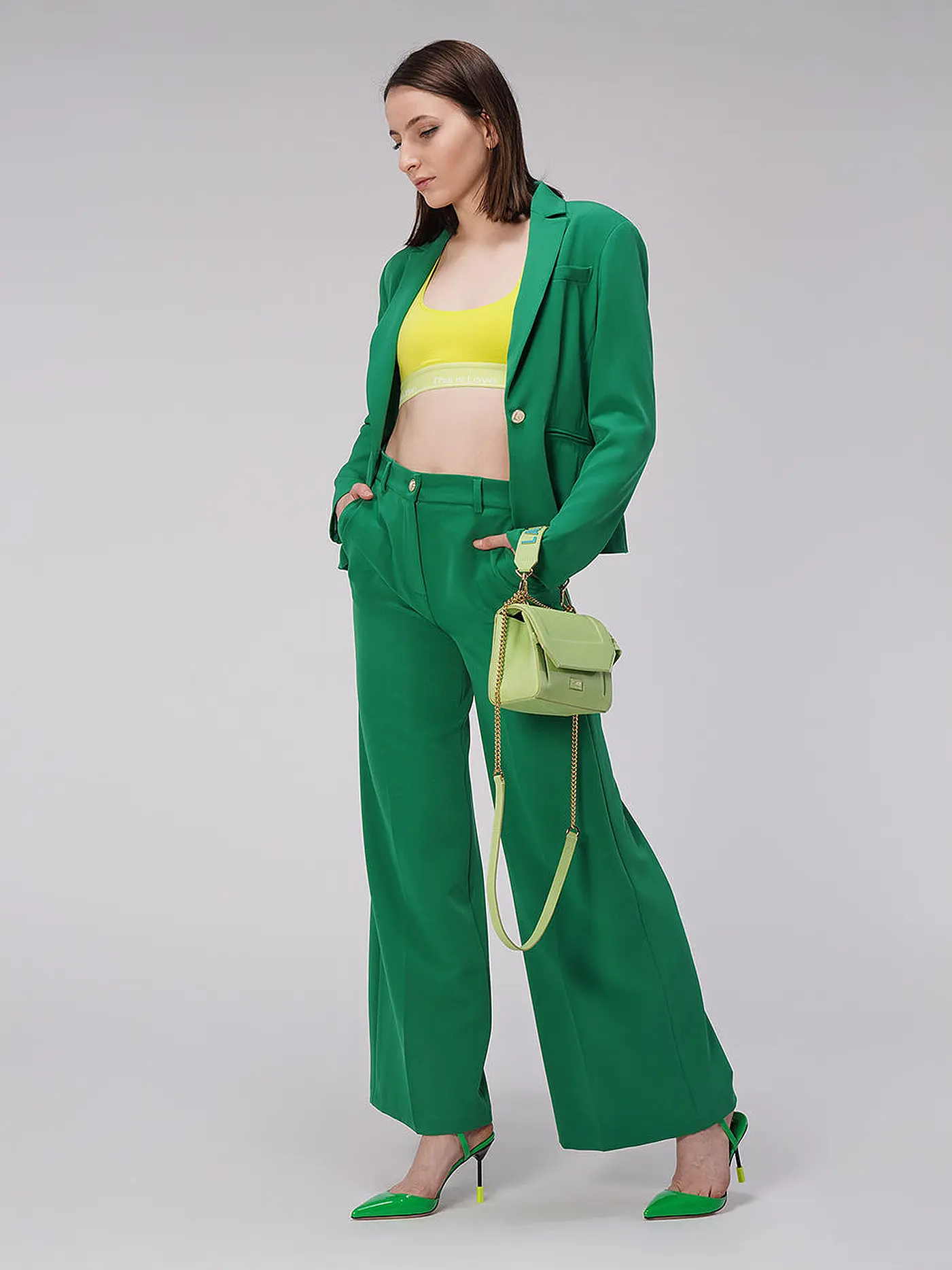 CALVIN KLEIN | Bustier green | hellgrün